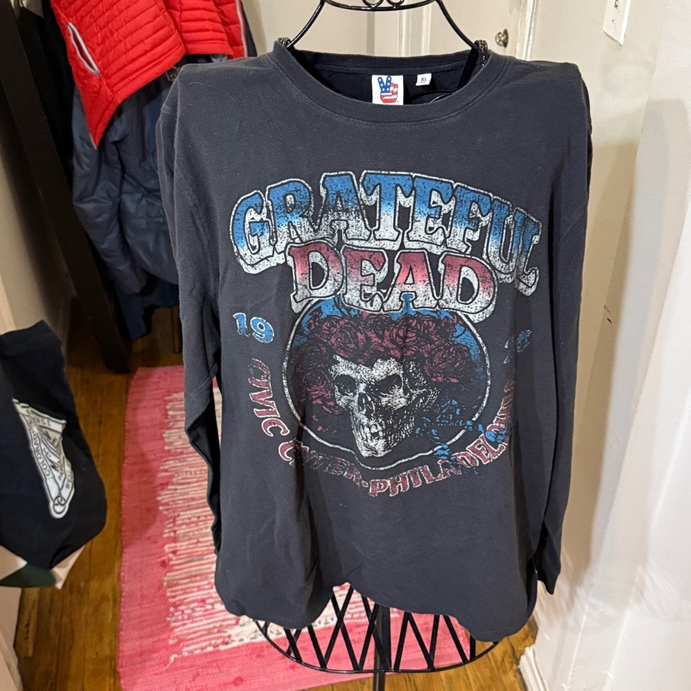 Junk Food Clothing Grateful Dead Long Sleeve Tee - Black